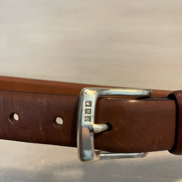 Lauren Ralph Lauren Tan Leather Belt Sz. M - Picture 2 of 6